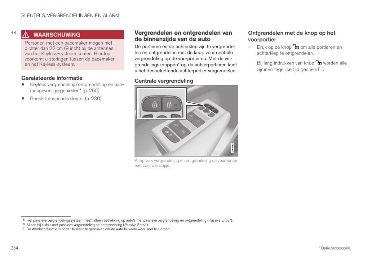 Volvo XC40 handleiding / page 256