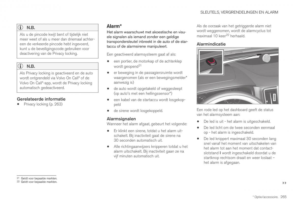 Volvo XC40 handleiding / page 267