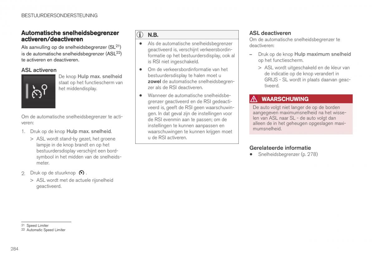 Volvo XC40 handleiding / page 286