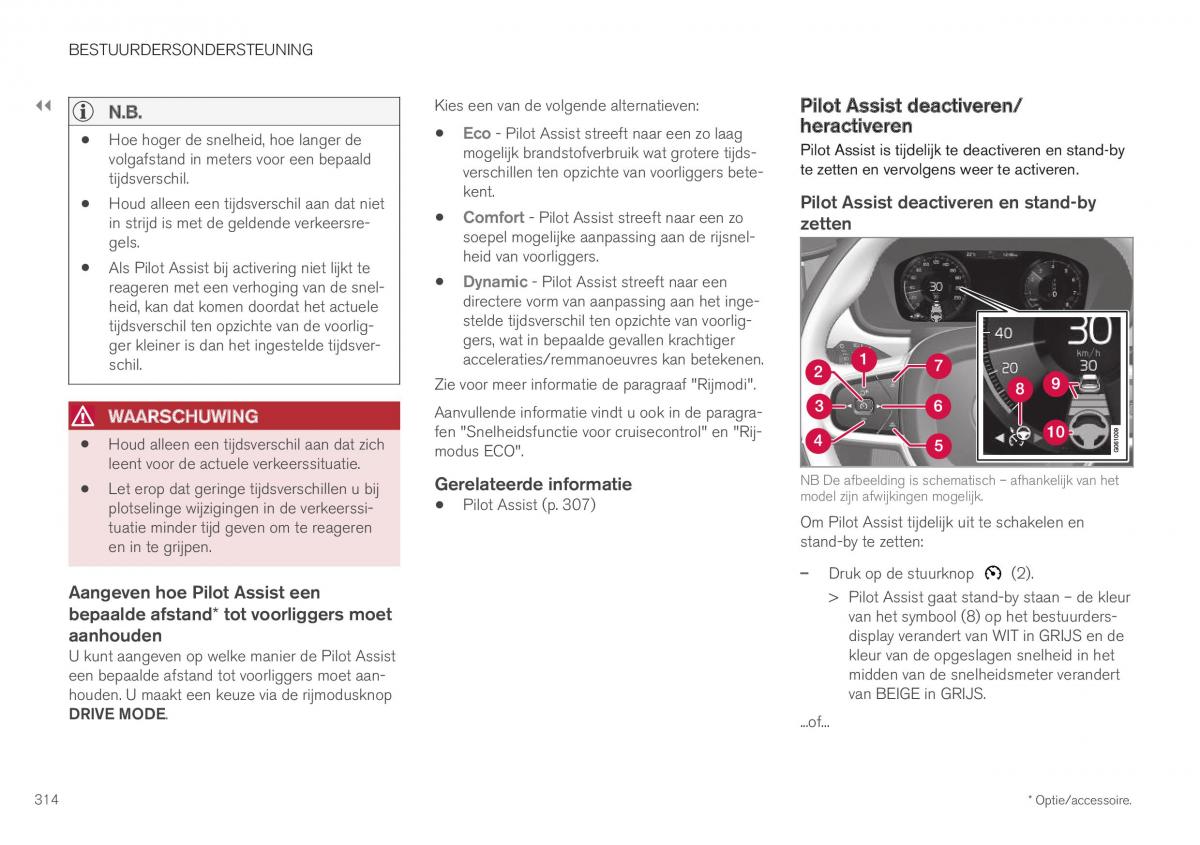 Volvo XC40 handleiding / page 316