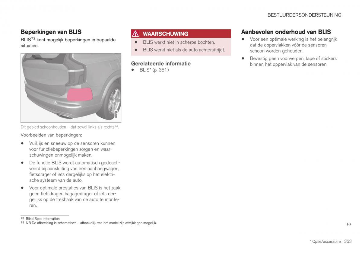 Volvo XC40 handleiding / page 355