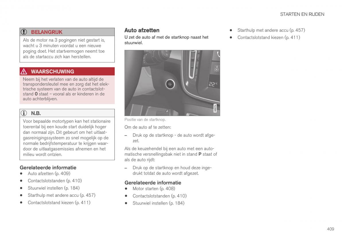 Volvo XC40 handleiding / page 411