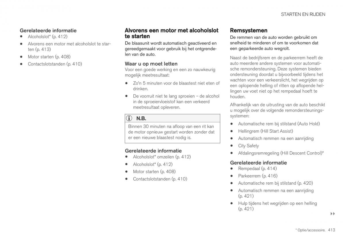 Volvo XC40 handleiding / page 415