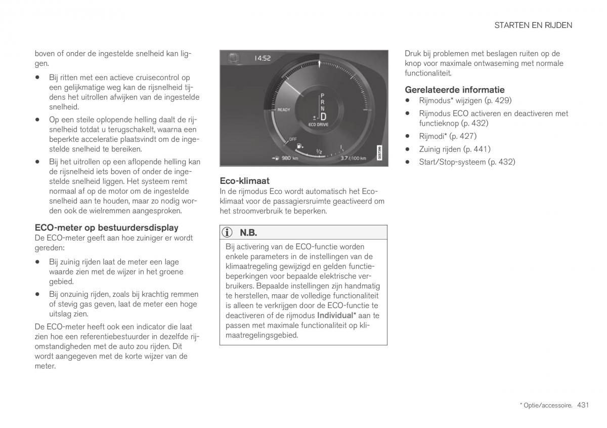 Volvo XC40 handleiding / page 433