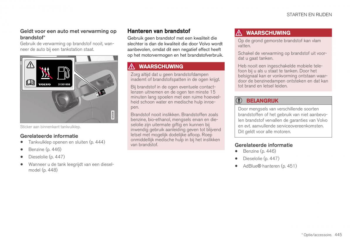 Volvo XC40 handleiding / page 447