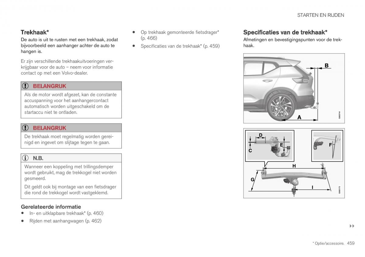 Volvo XC40 handleiding / page 461