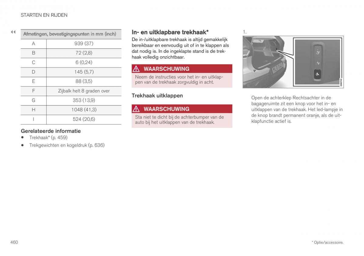 Volvo XC40 handleiding / page 462