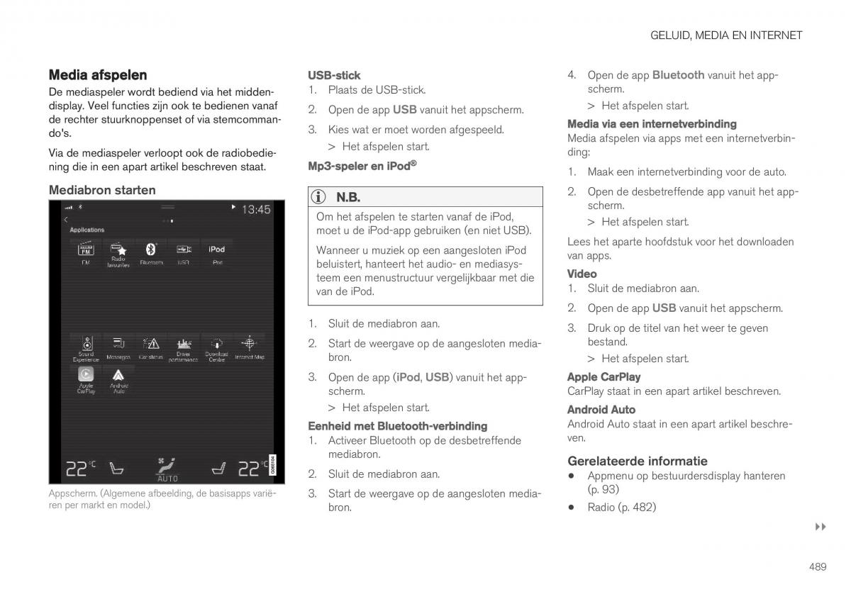 Volvo XC40 handleiding / page 491