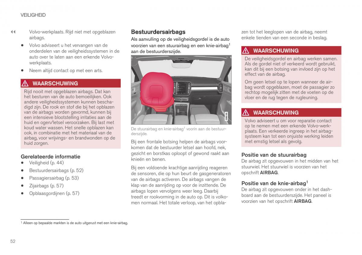 Volvo XC40 handleiding / page 54