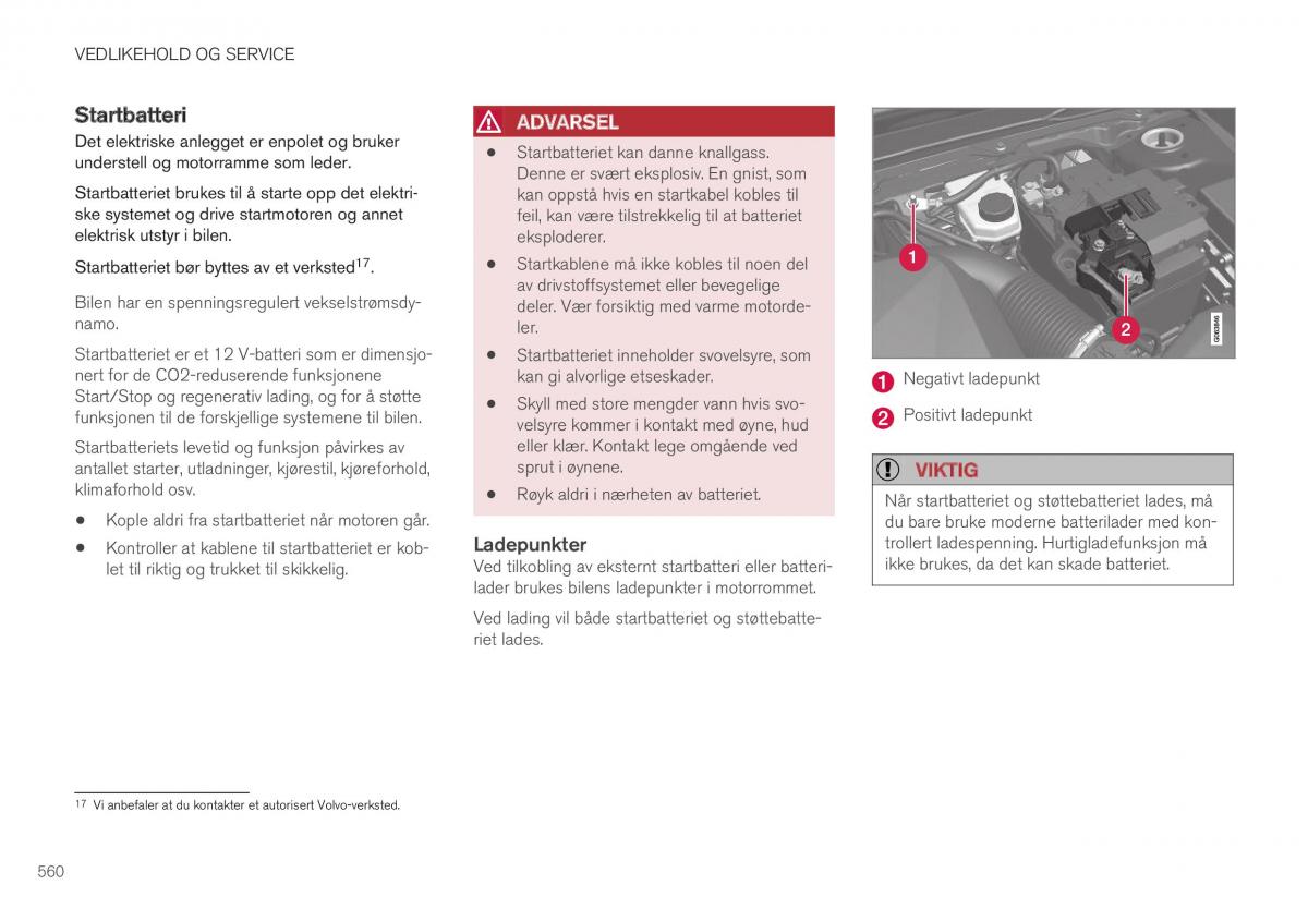 Volvo XC40 bruksanvisningen / page 562