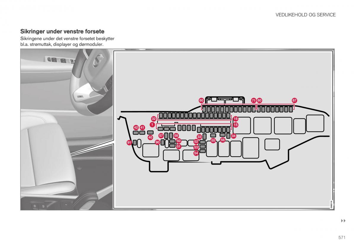 Volvo XC40 bruksanvisningen / page 573