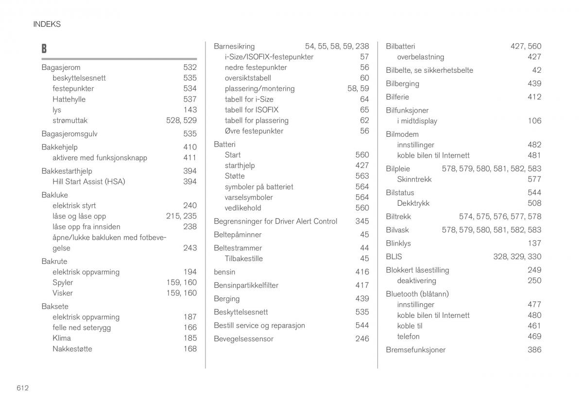 Volvo XC40 bruksanvisningen / page 614