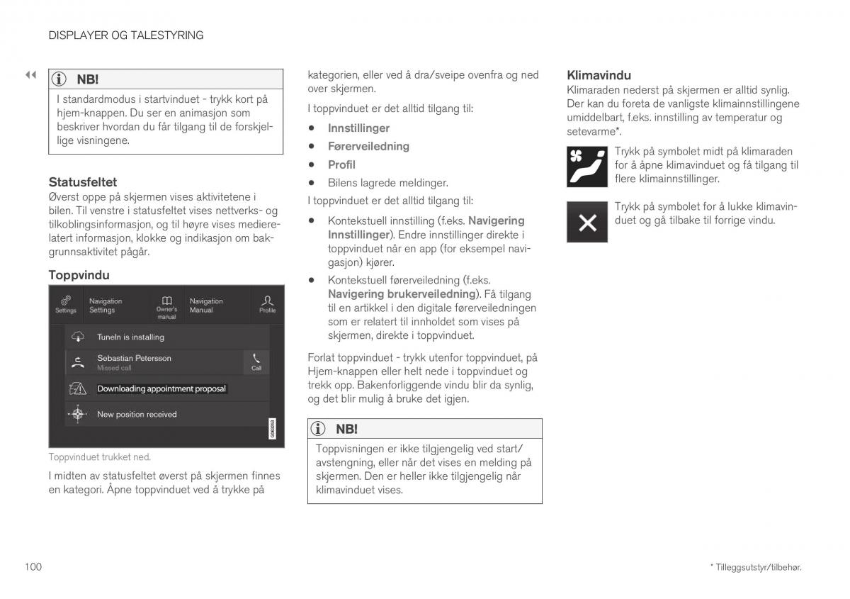 Volvo XC40 bruksanvisningen / page 102