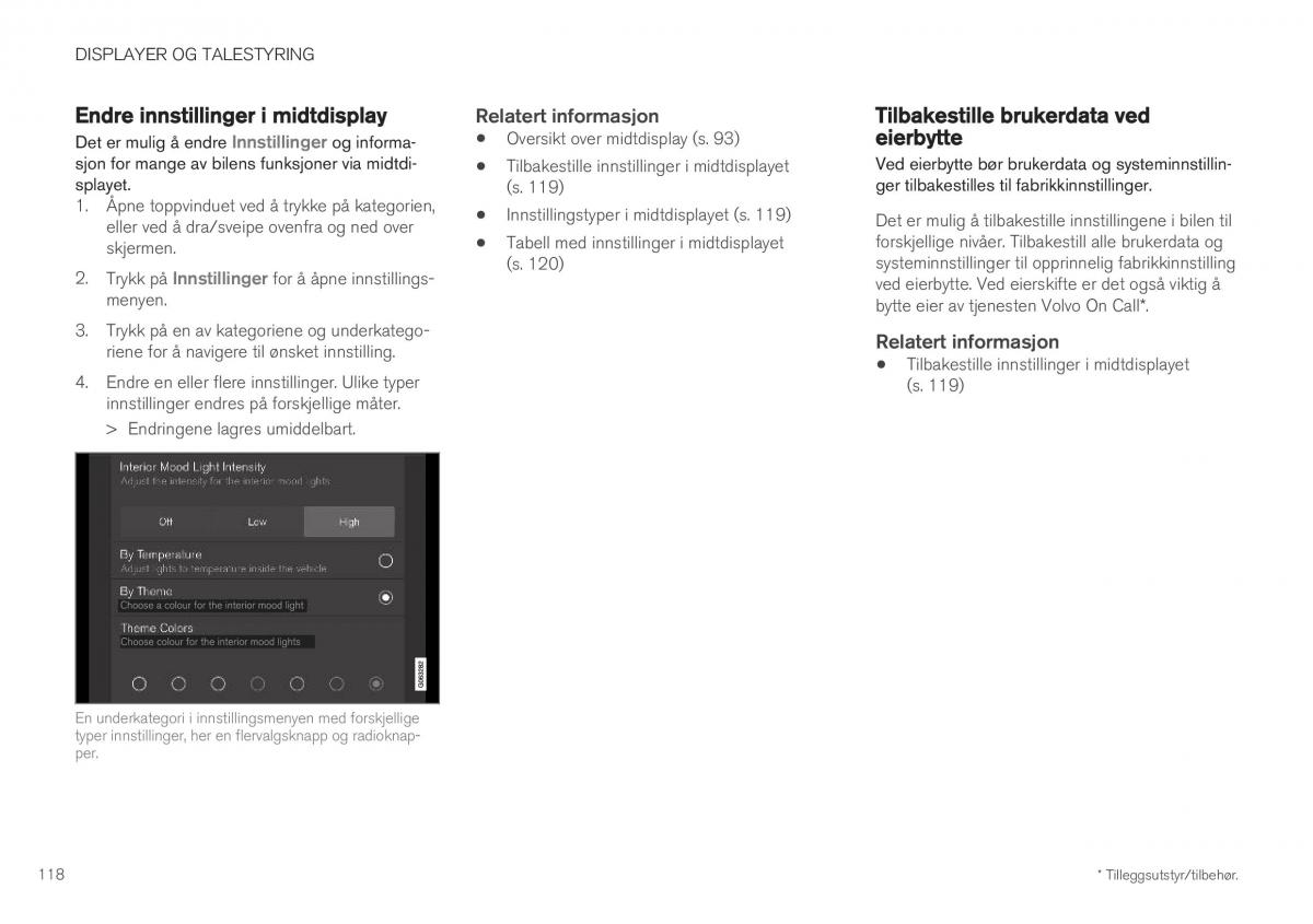 Volvo XC40 bruksanvisningen / page 120