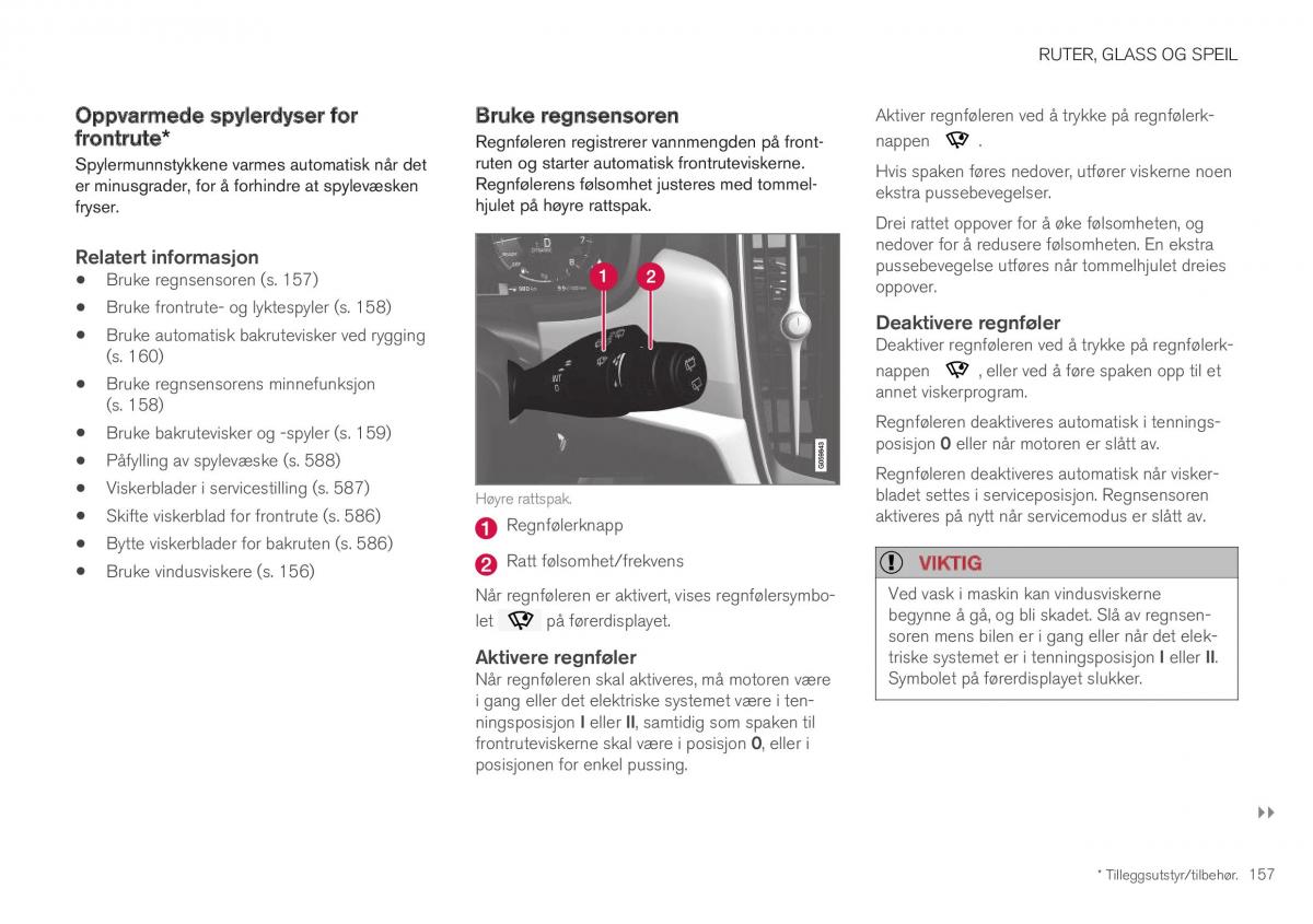 Volvo XC40 bruksanvisningen / page 159