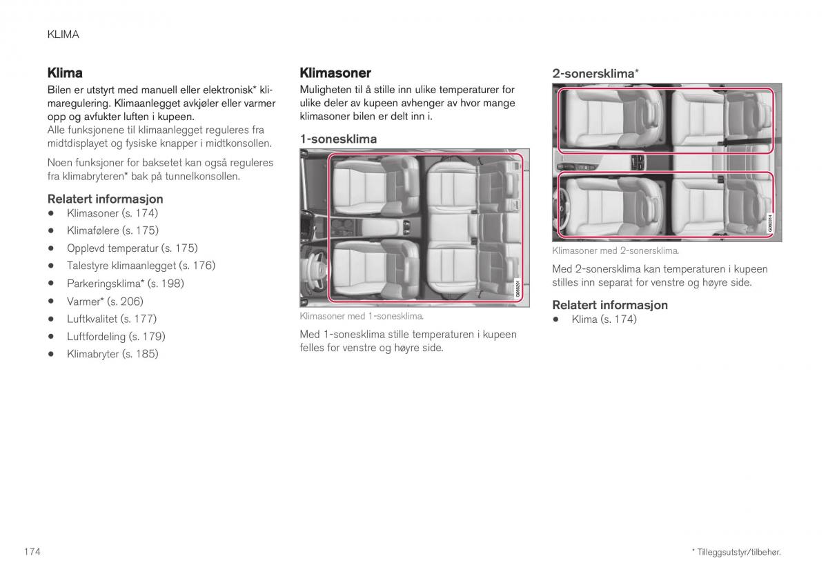 Volvo XC40 bruksanvisningen / page 176