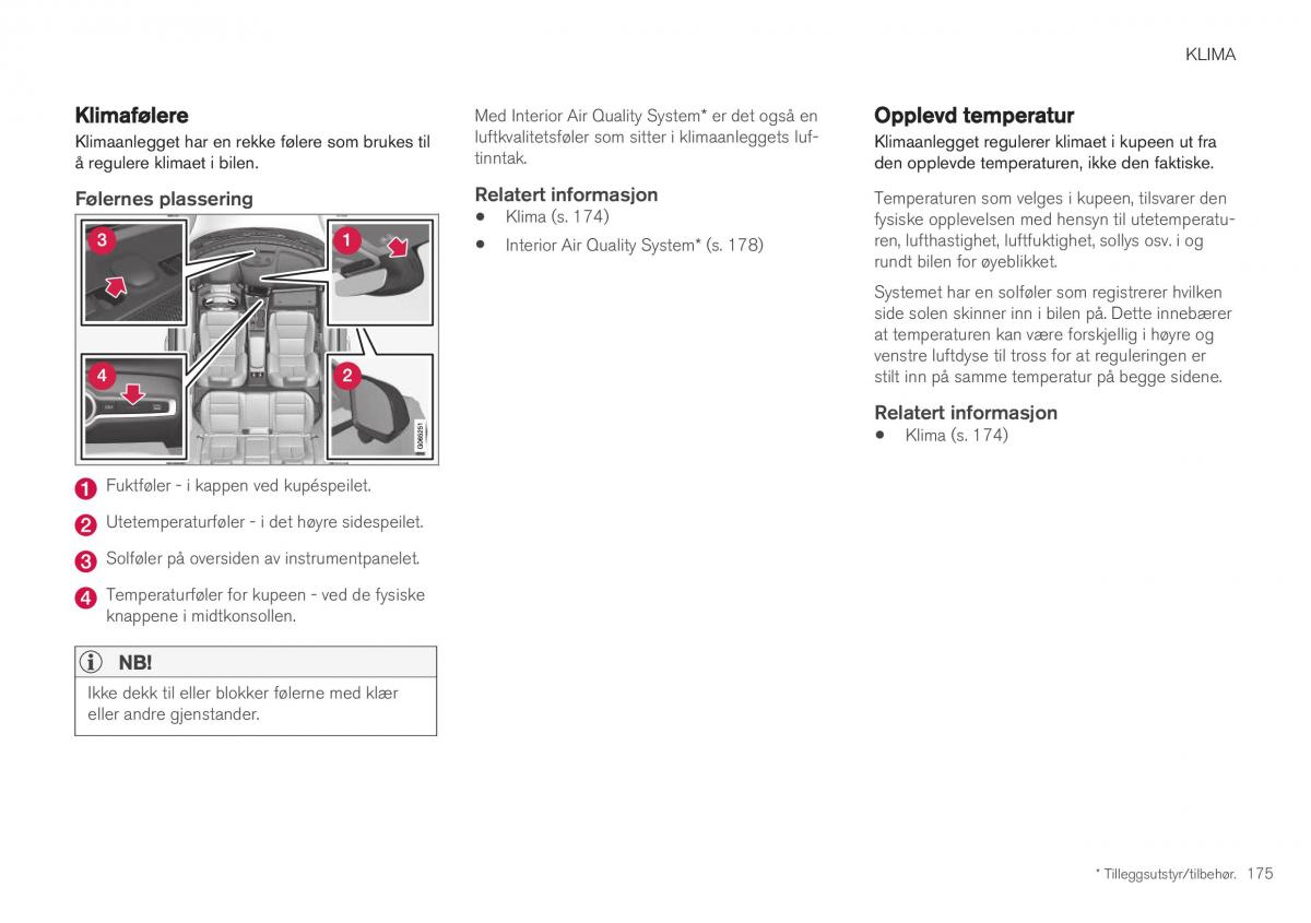 Volvo XC40 bruksanvisningen / page 177