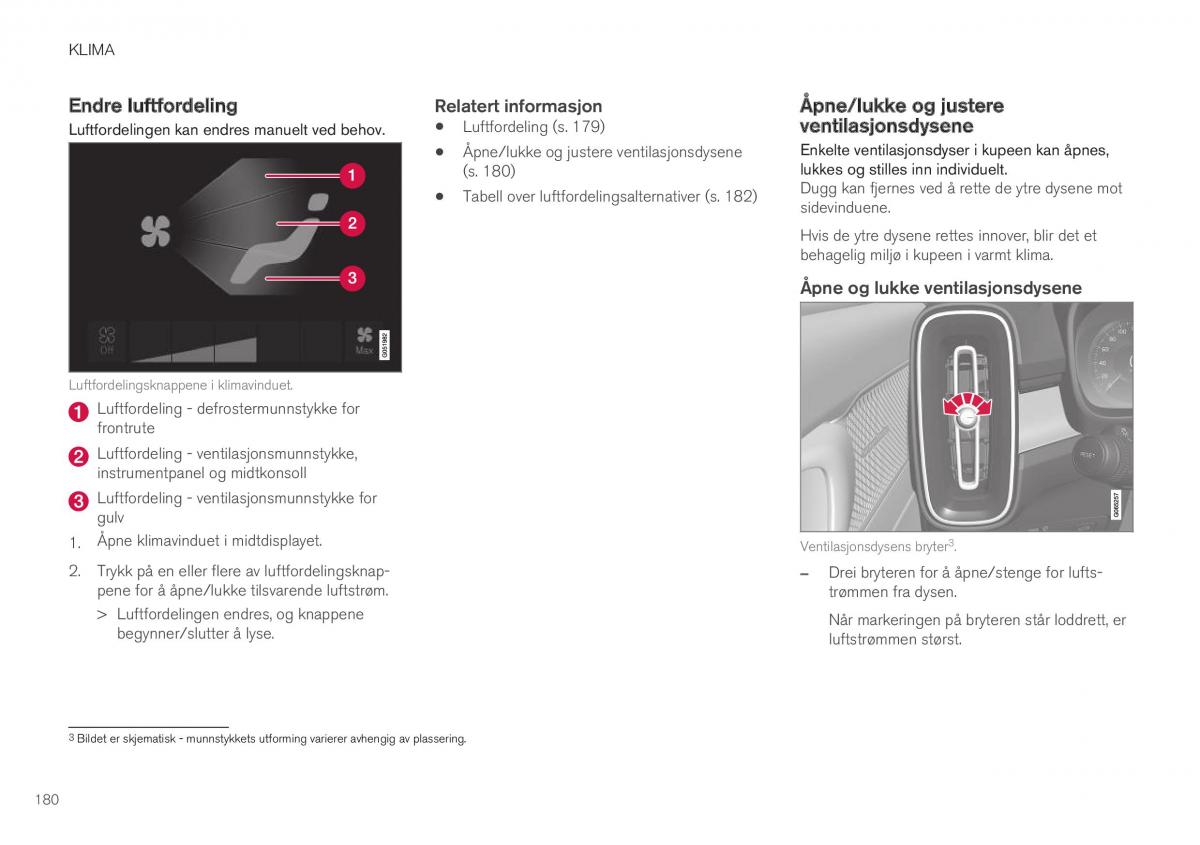 Volvo XC40 bruksanvisningen / page 182