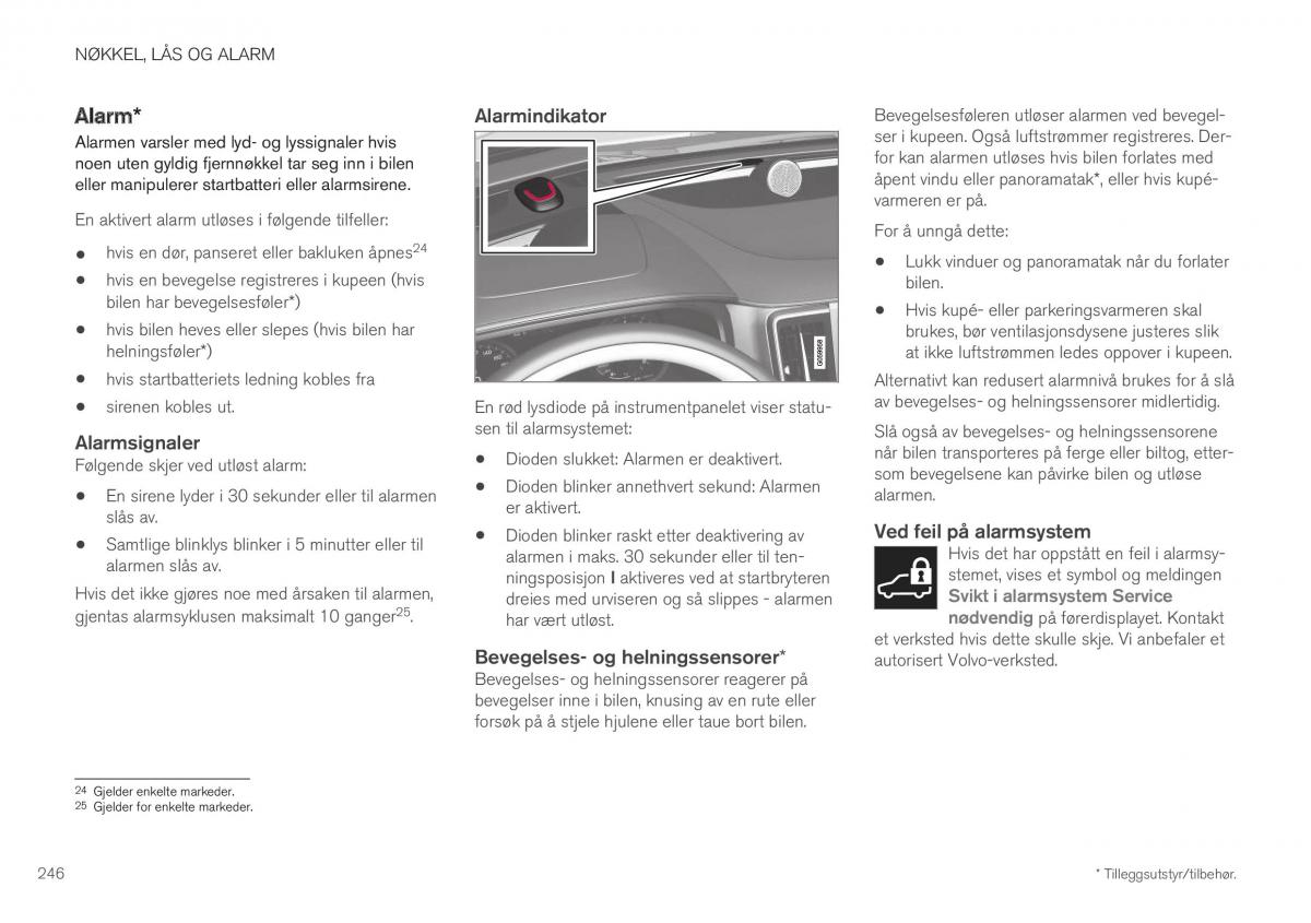 Volvo XC40 bruksanvisningen / page 248