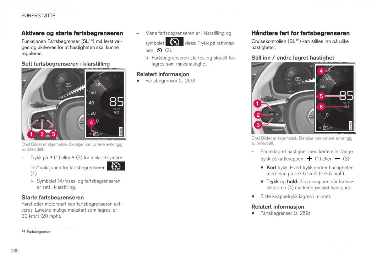 Volvo XC40 bruksanvisningen / page 262