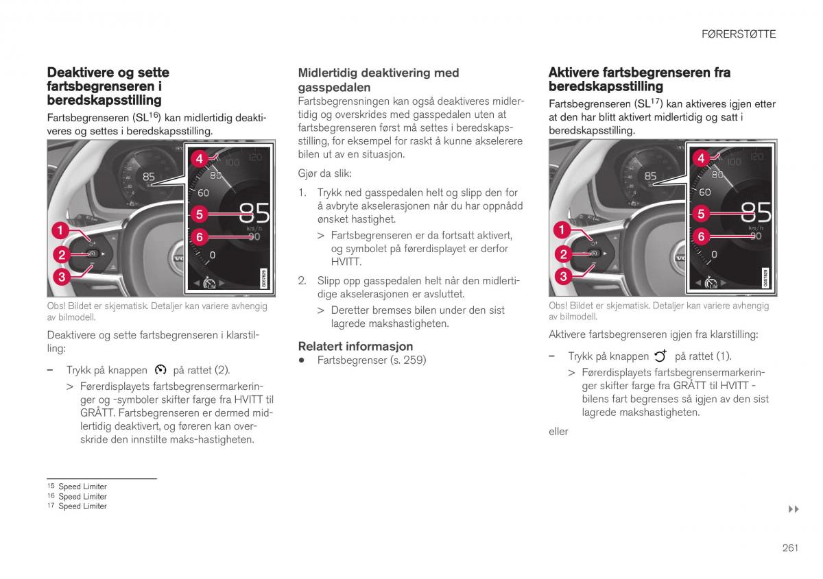 Volvo XC40 bruksanvisningen / page 263