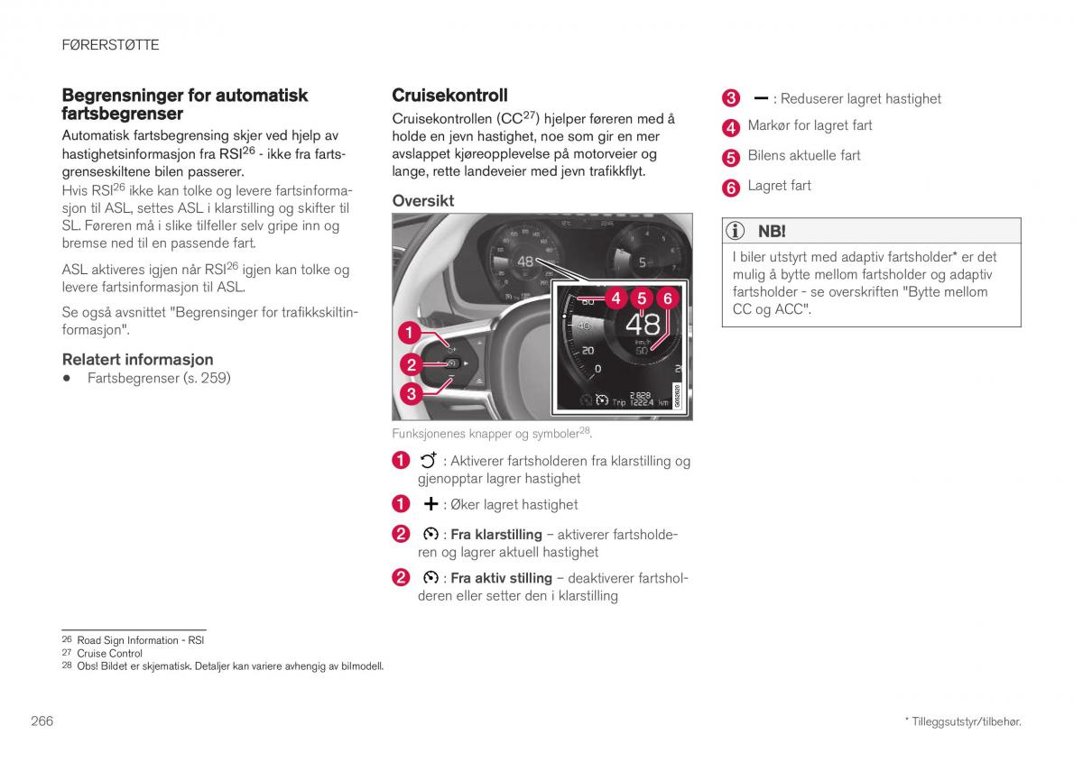 Volvo XC40 bruksanvisningen / page 268