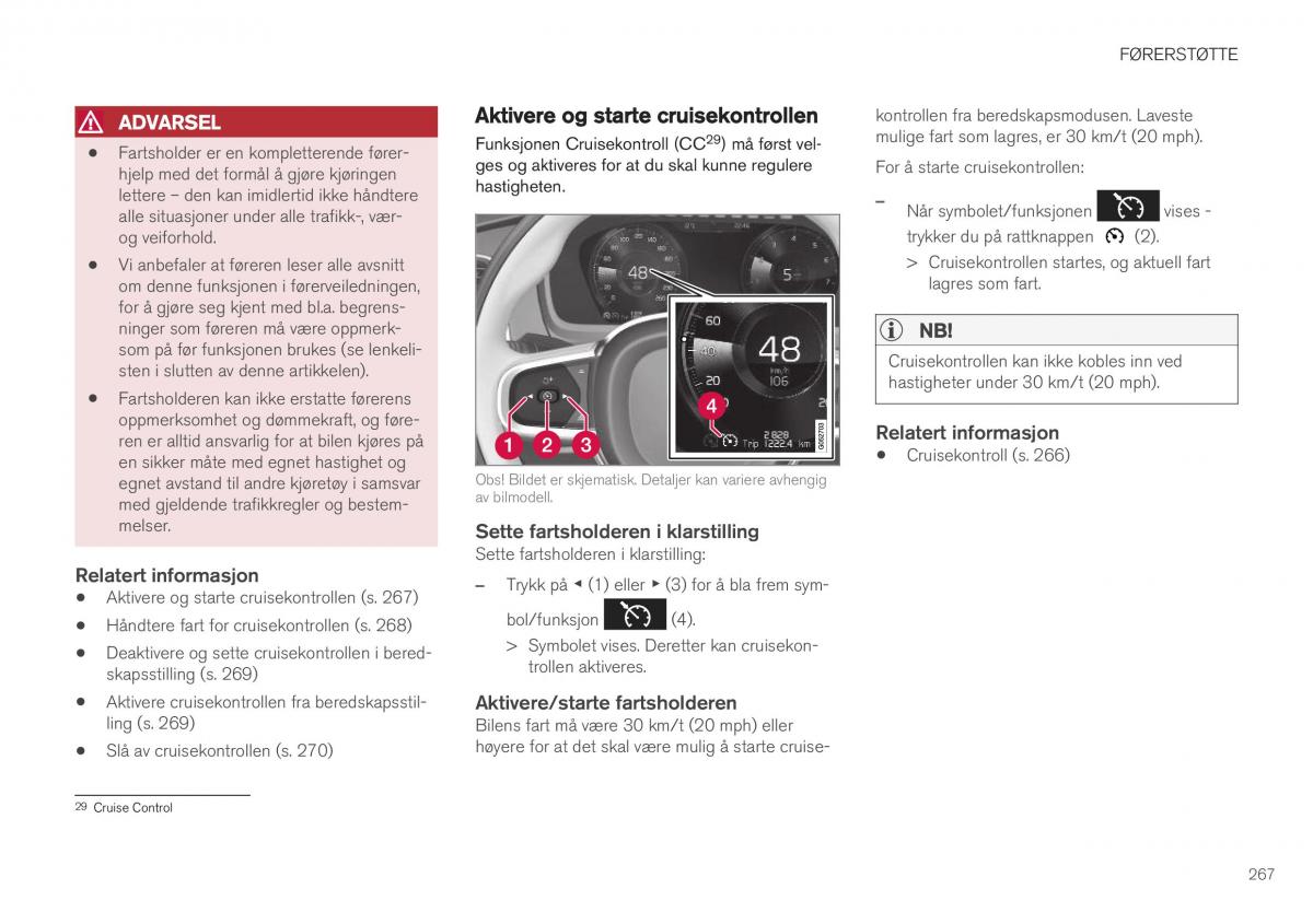 Volvo XC40 bruksanvisningen / page 269