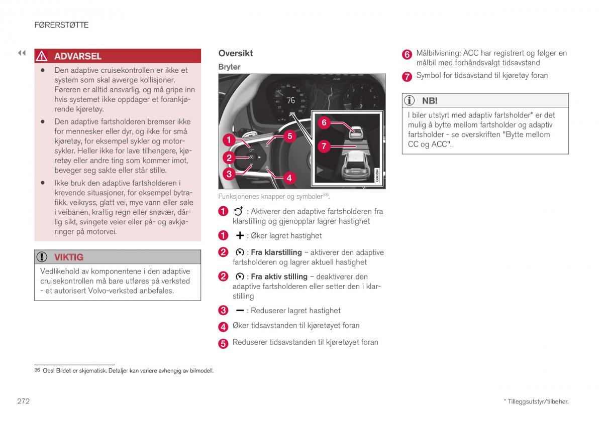 Volvo XC40 bruksanvisningen / page 274