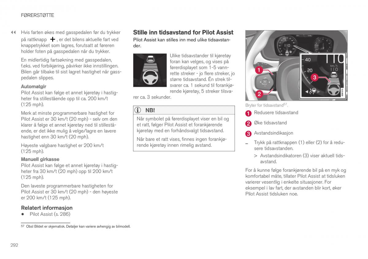 Volvo XC40 bruksanvisningen / page 294