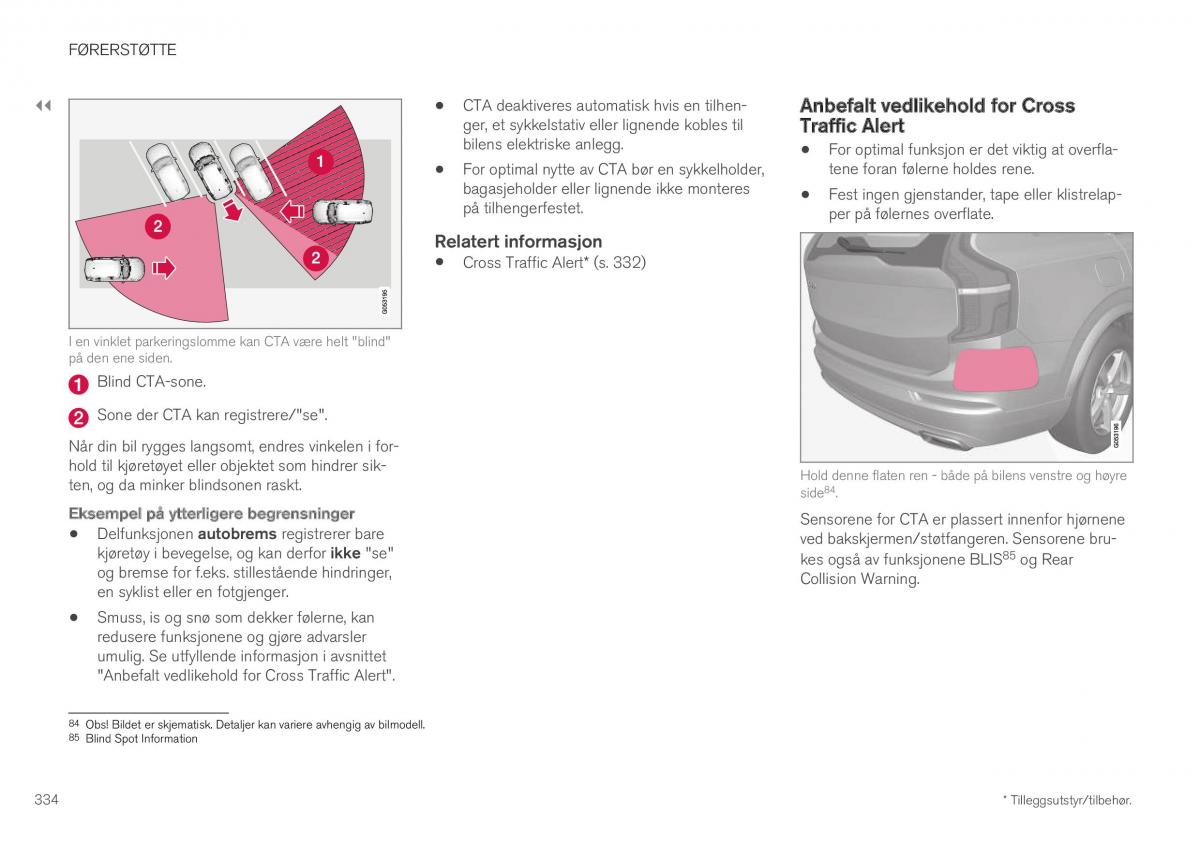 Volvo XC40 bruksanvisningen / page 336