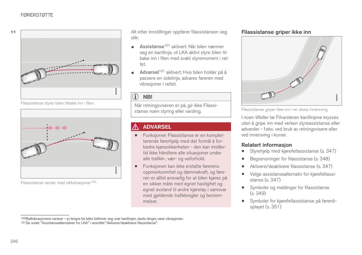 Volvo XC40 bruksanvisningen / page 348