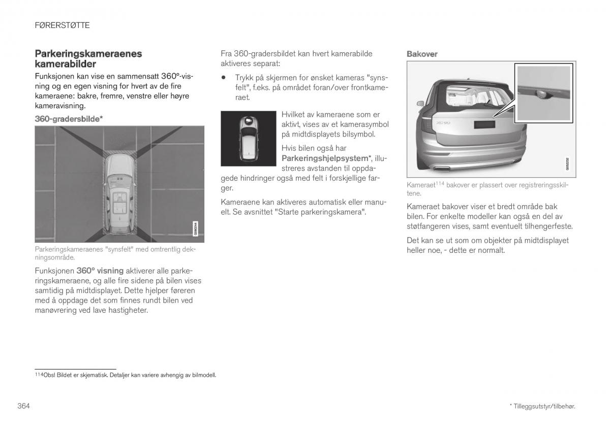 Volvo XC40 bruksanvisningen / page 366