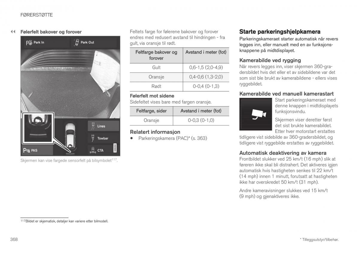 Volvo XC40 bruksanvisningen / page 370