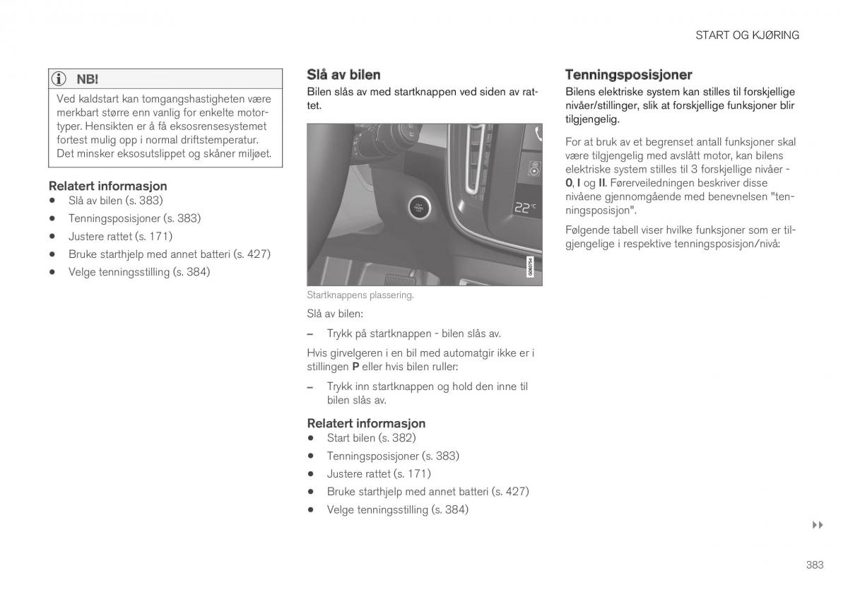 Volvo XC40 bruksanvisningen / page 385