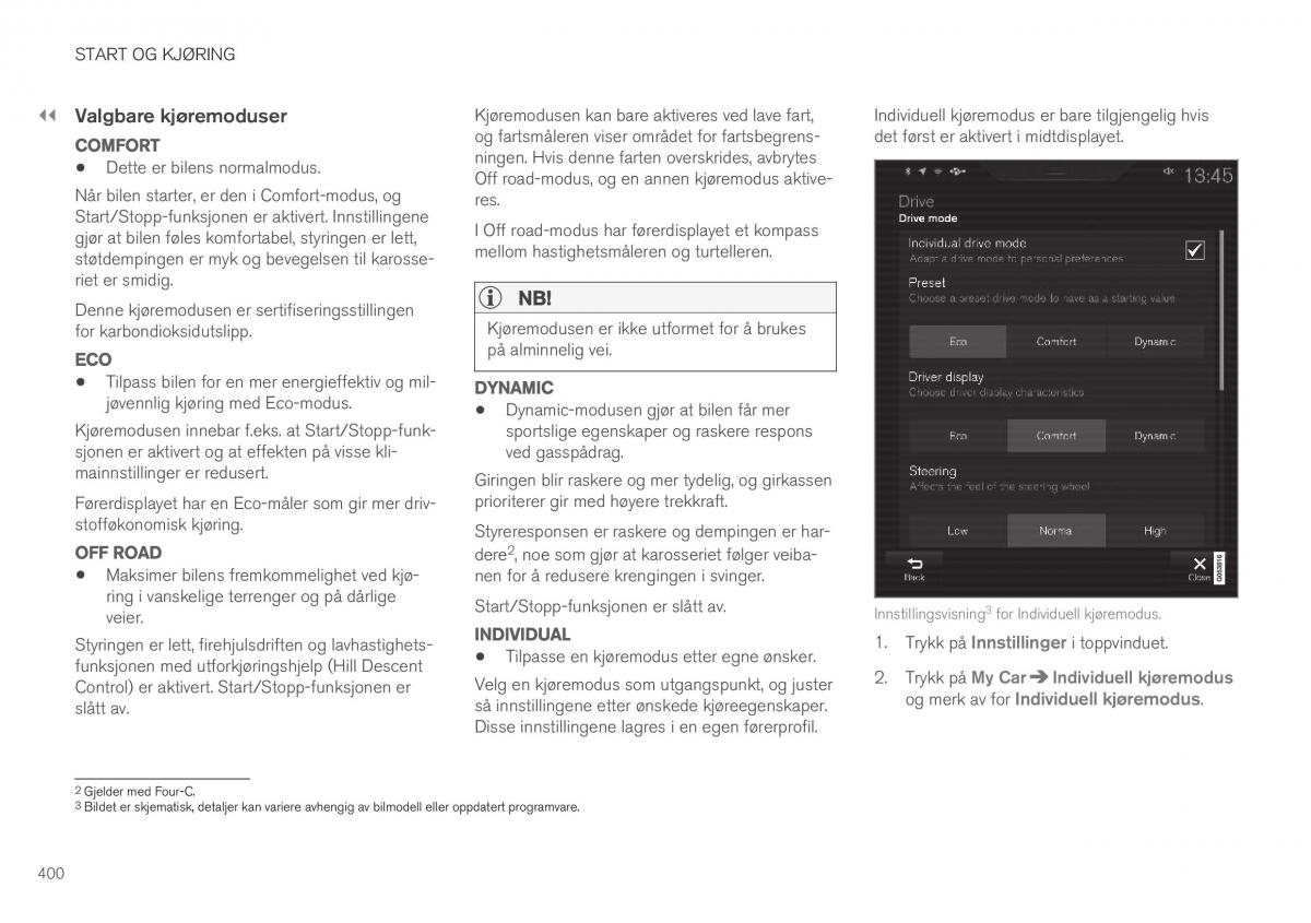 Volvo XC40 bruksanvisningen / page 402