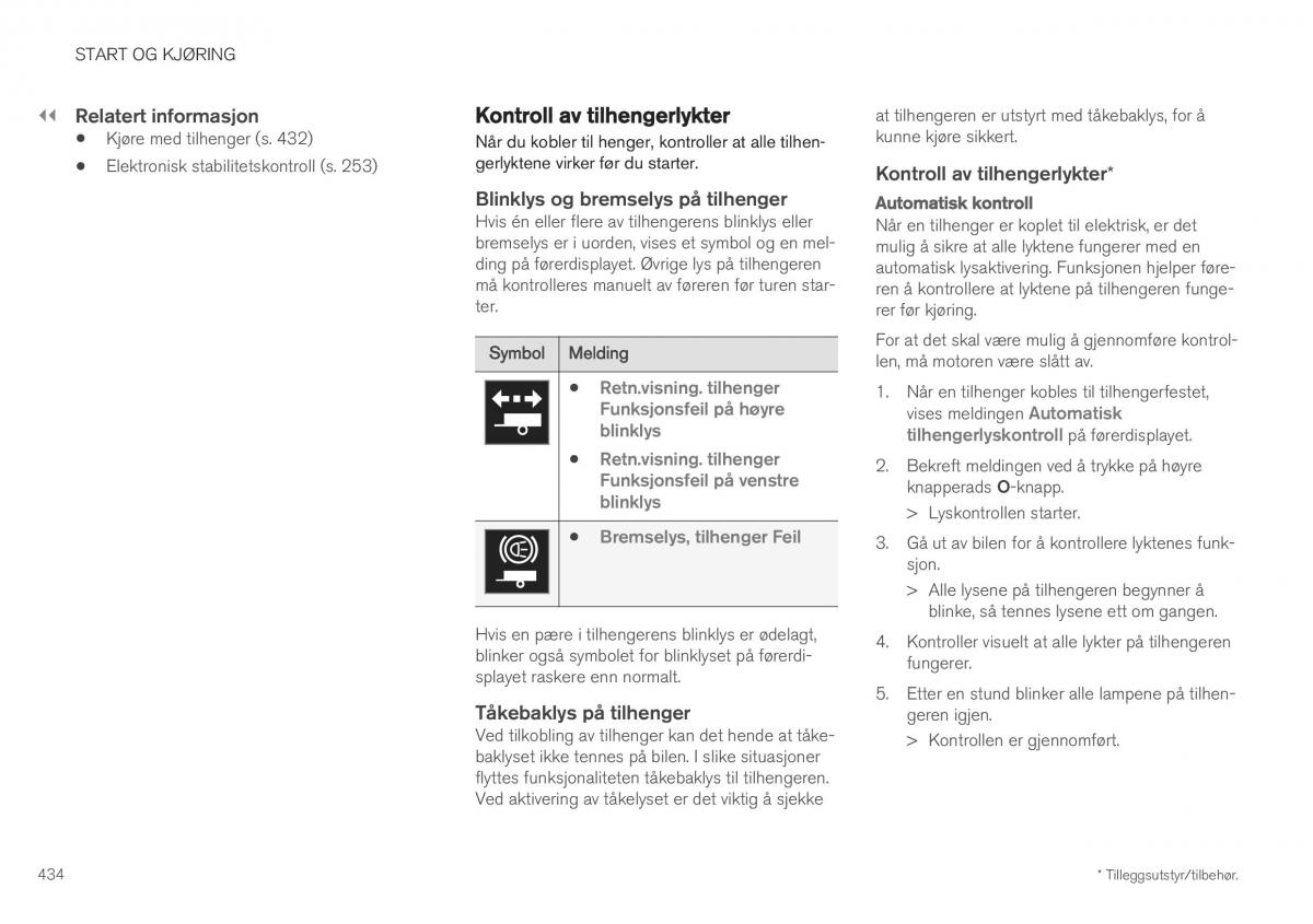 Volvo XC40 bruksanvisningen / page 436