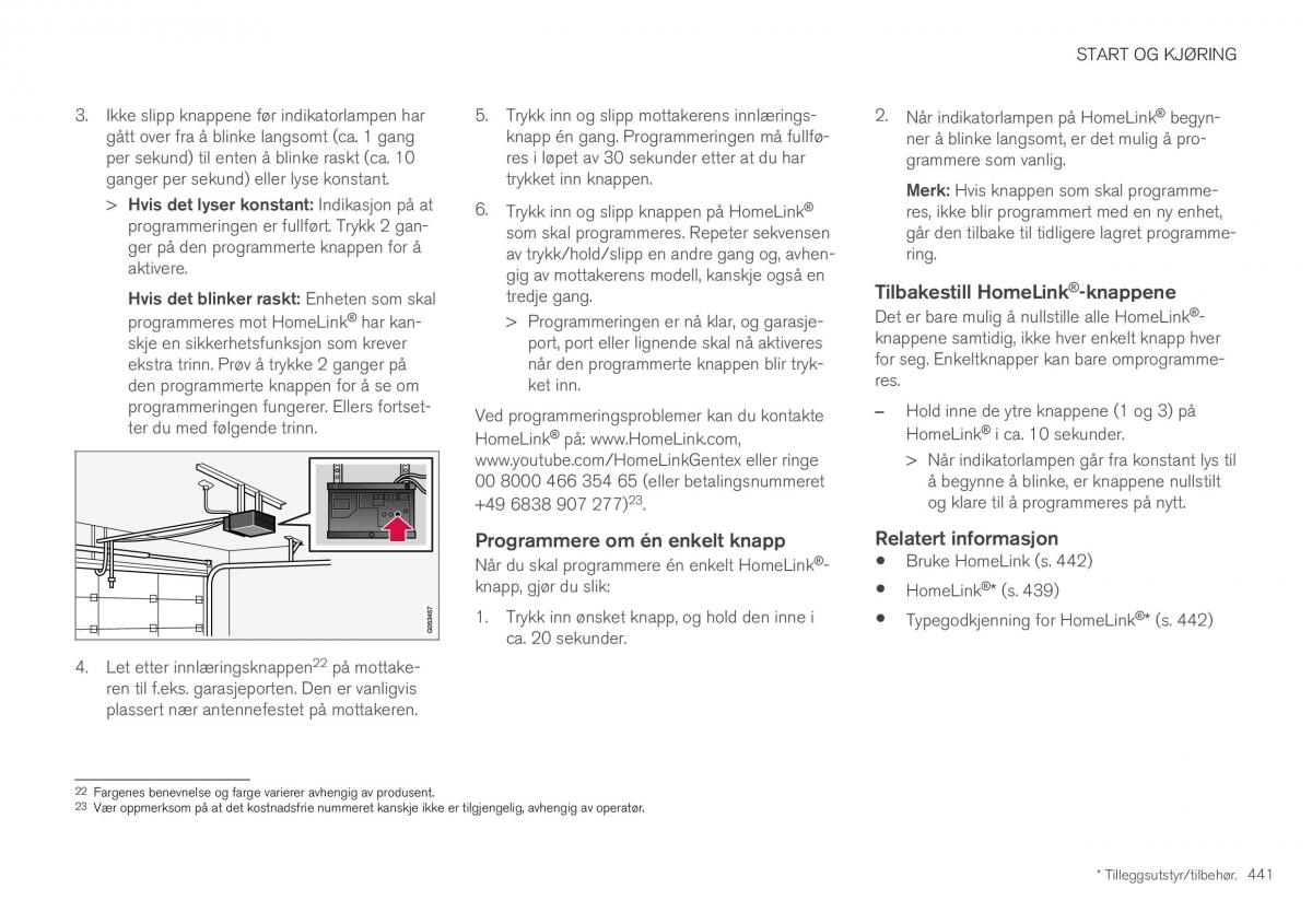 Volvo XC40 bruksanvisningen / page 443