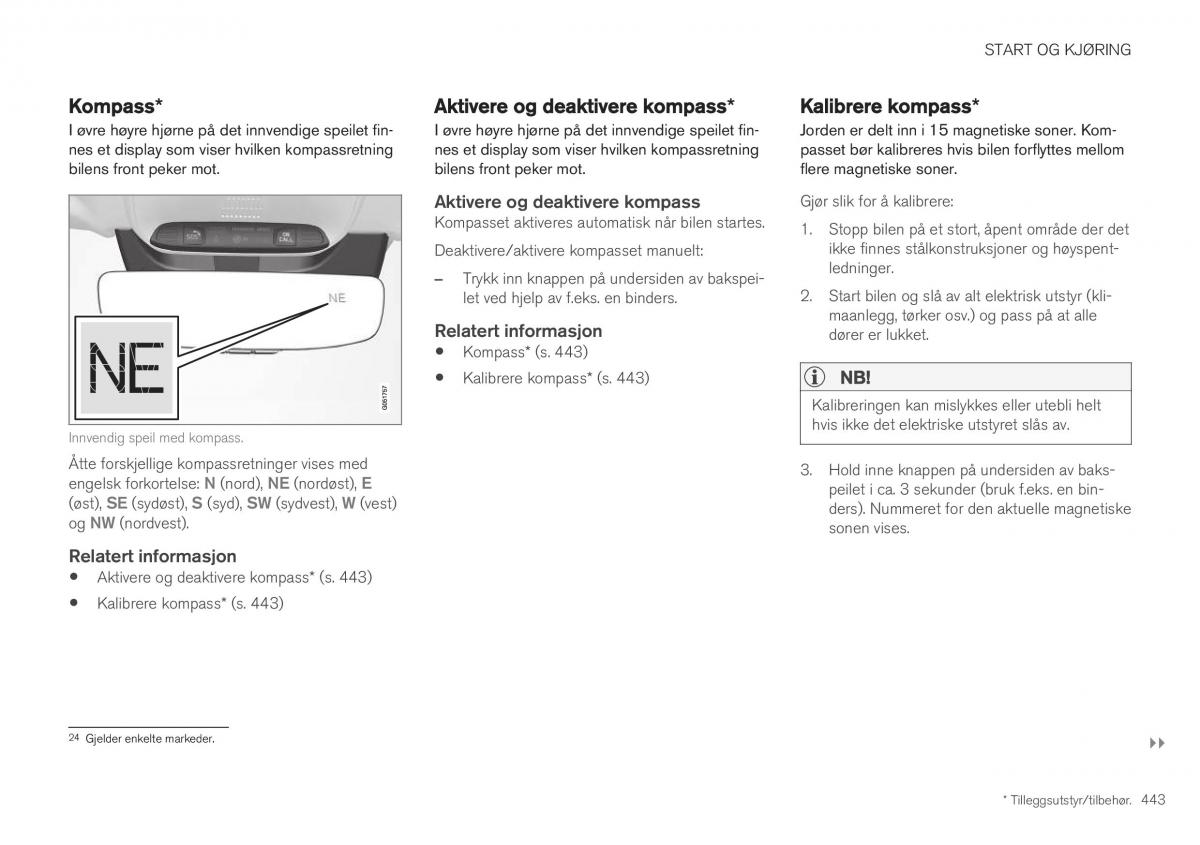 Volvo XC40 bruksanvisningen / page 445