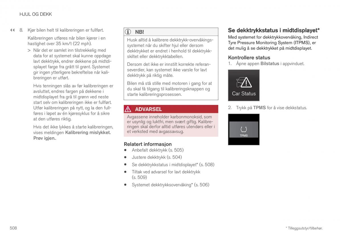 Volvo XC40 bruksanvisningen / page 510