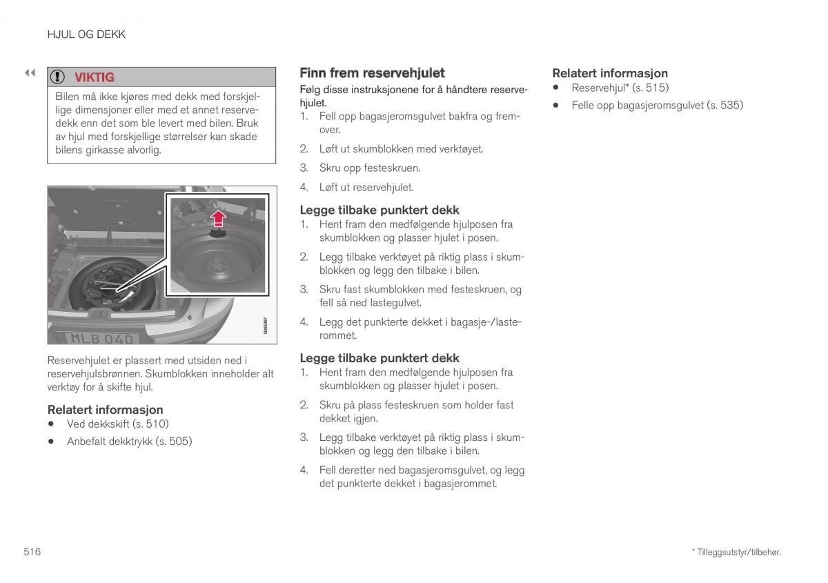 Volvo XC40 bruksanvisningen / page 518