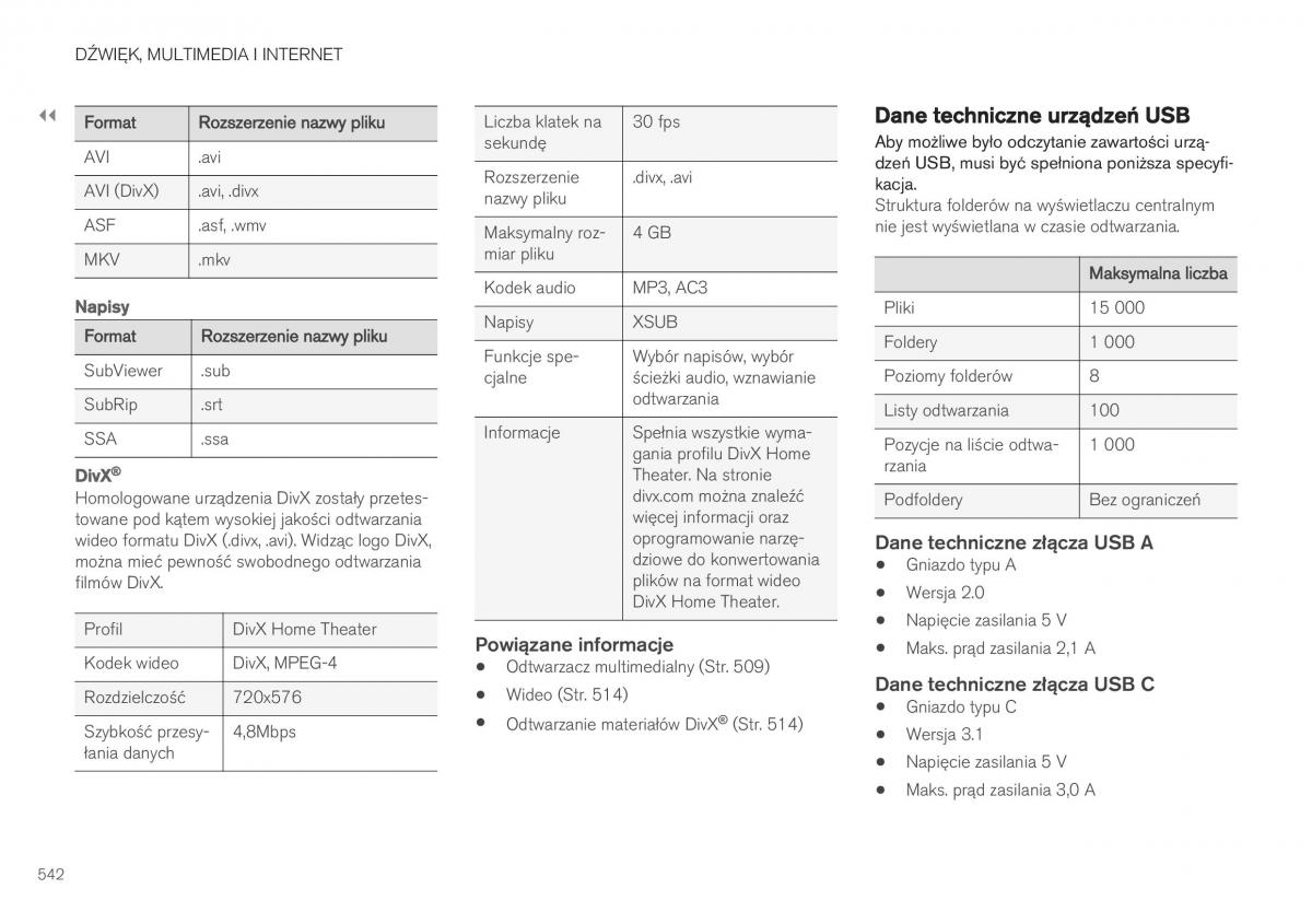 Volvo XC40 instrukcja obslugi / page 544