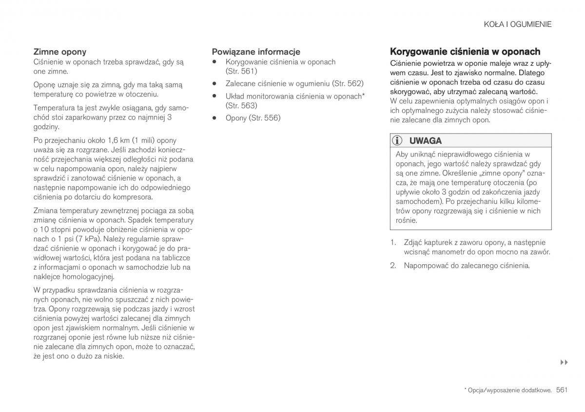 Volvo XC40 instrukcja obslugi / page 563