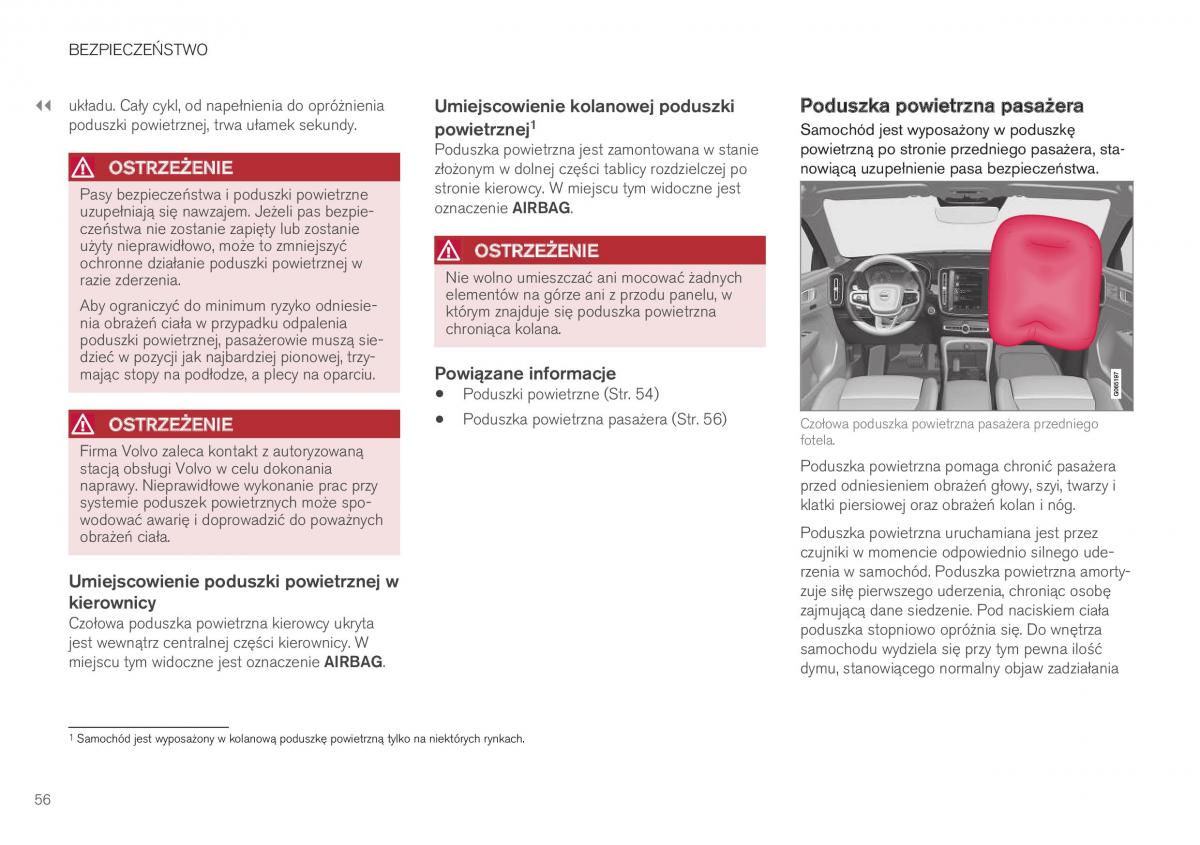 Volvo XC40 instrukcja obslugi / page 58