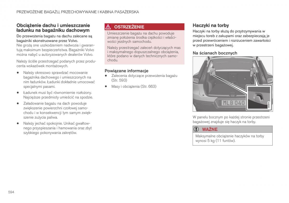 Volvo XC40 instrukcja obslugi / page 596