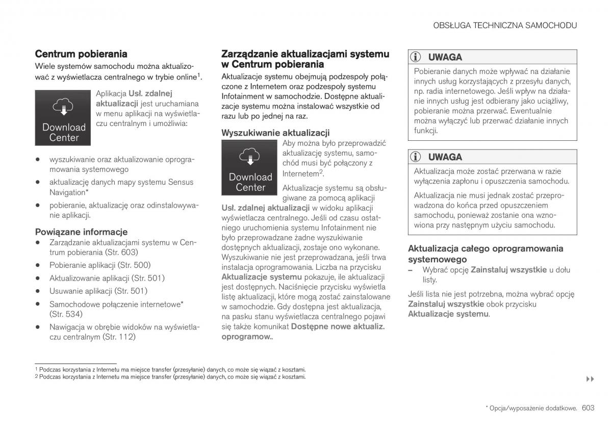 Volvo XC40 instrukcja obslugi / page 605