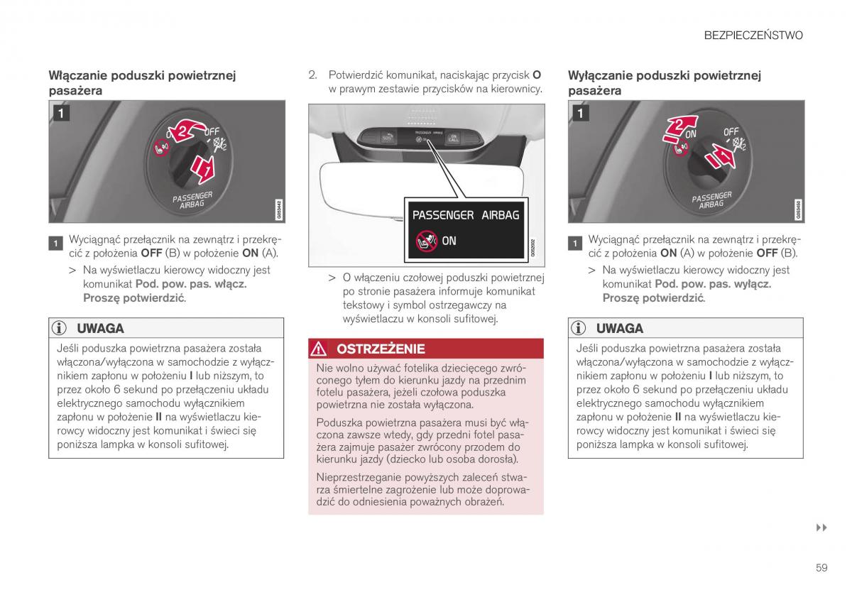 Volvo XC40 instrukcja obslugi / page 61