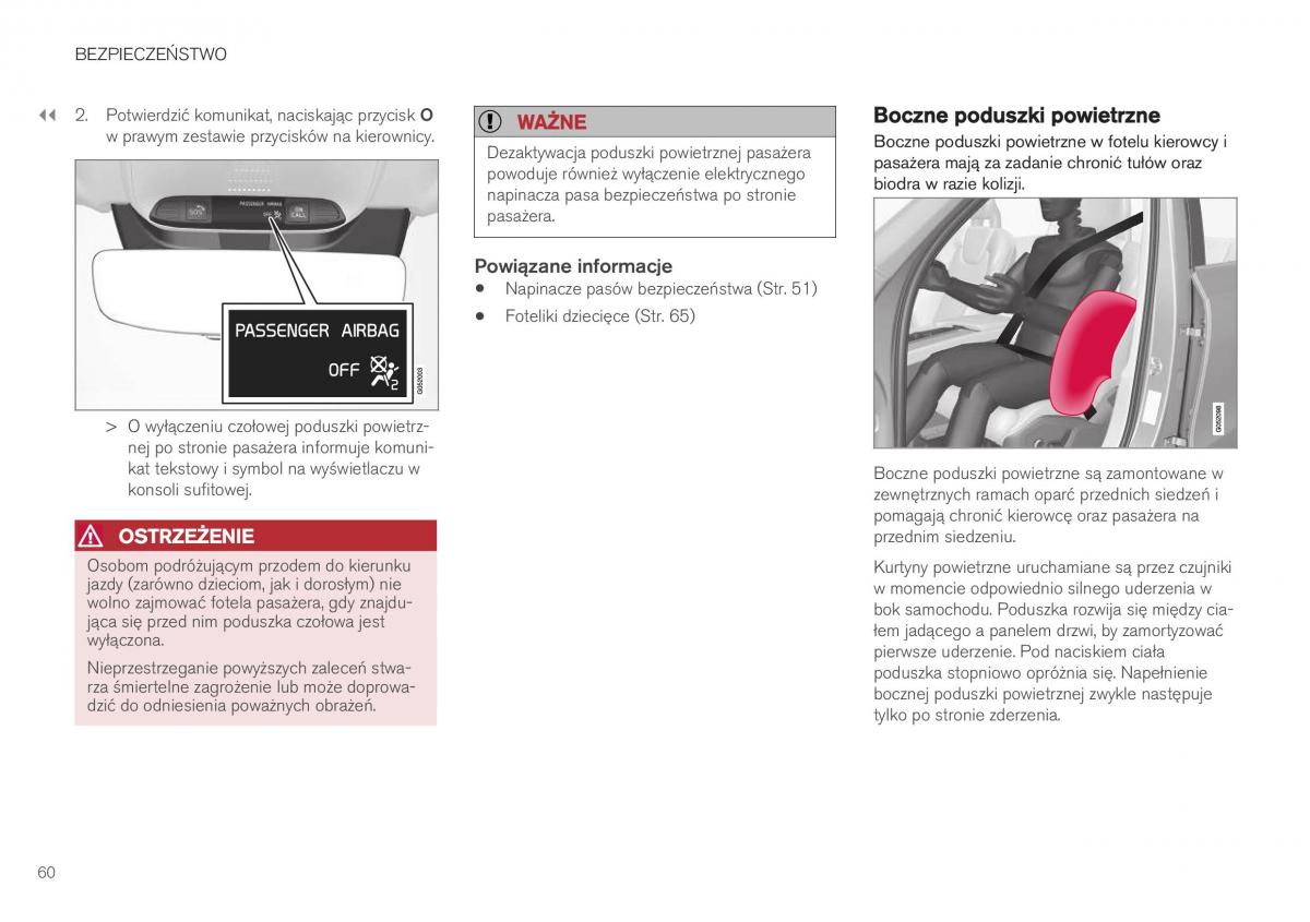 Volvo XC40 instrukcja obslugi / page 62