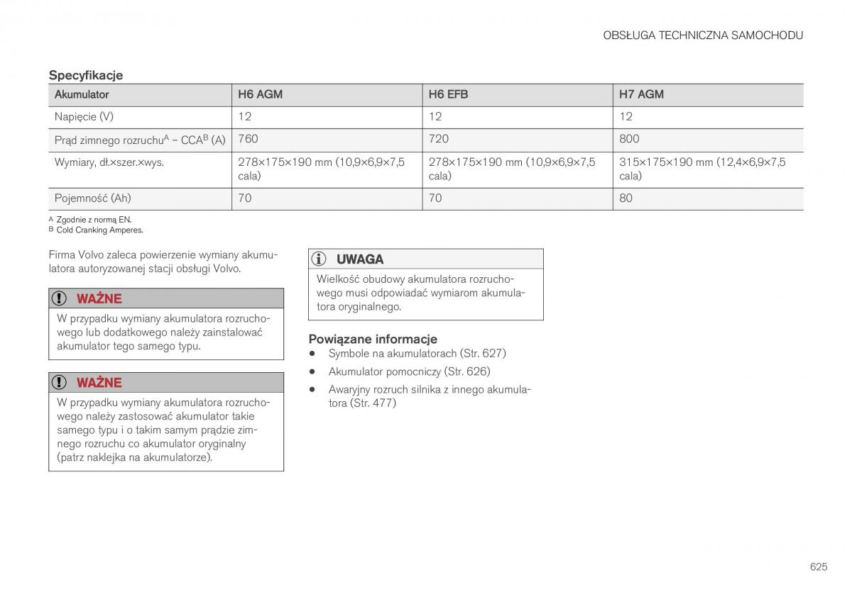 Volvo XC40 instrukcja obslugi / page 627