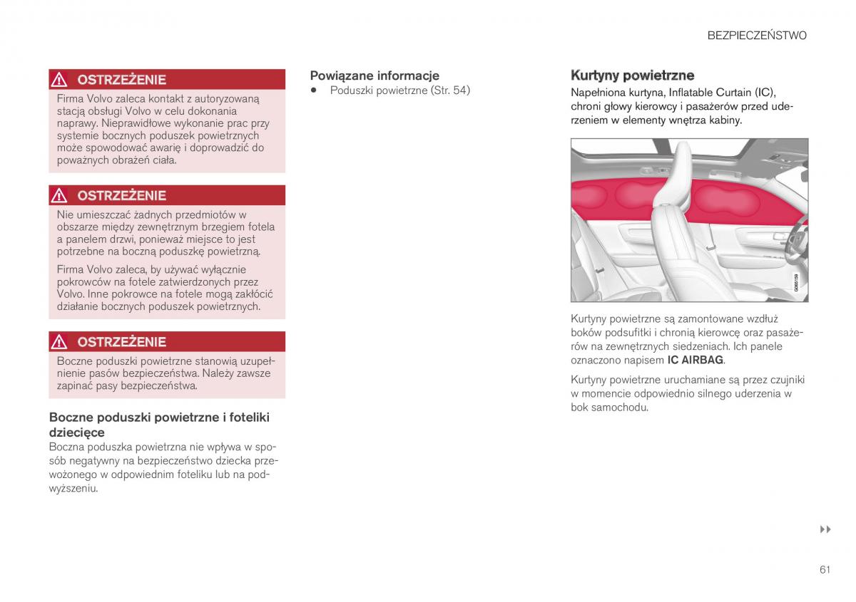 Volvo XC40 instrukcja obslugi / page 63