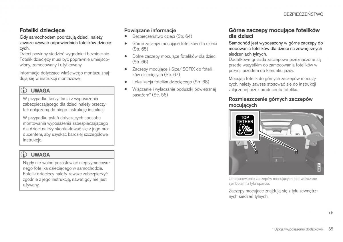 Volvo XC40 instrukcja obslugi / page 67